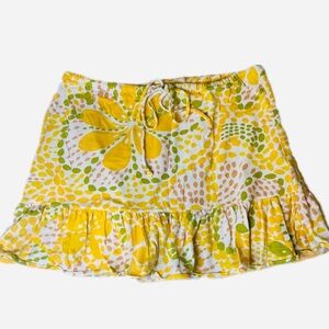 J.CREW Women’s Mini Floral Skirt with Ruffled Bottom Size XS